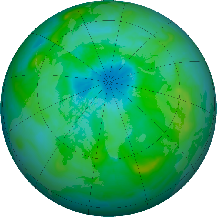 Arctic ozone map for 27 August 2014